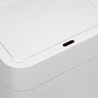 Ведро для мусора сенсорное Доляна, 12 л, белое - Фото 4