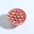 Щётка - массажёр для мытья головы, 8×8×6 см, розовая - Фото 5