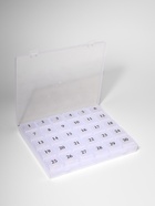 Таблетница - органайзер на месяц, 21.3×17.5×2.7 см, 30 секций, цвет прозрачный - Фото 3