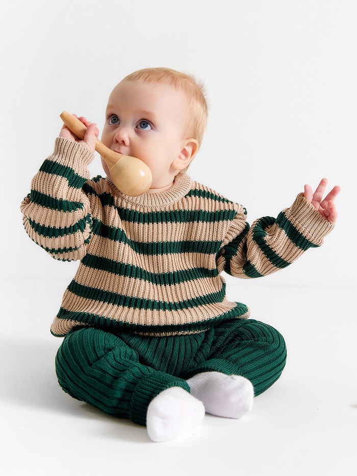 Костюм детский вязаный «Крошка Я. Еловые веточки», рост 68-74 см - Фото 1