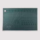 Мат для резки, трёхслойный, 90×60 см, А1, зелёный - Фото 6