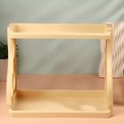 Органайзер для хранения, 2 секции, 39×24.5×30.5 см, бежевый - Фото 5