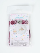 Воздушный шар латексный 12" "Любимой дочке", хром, 5 шт. - Фото 3