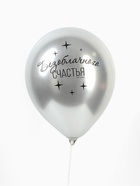 Воздушные шары латексные 12" «Пожелания», 5 шт., хром 10683086