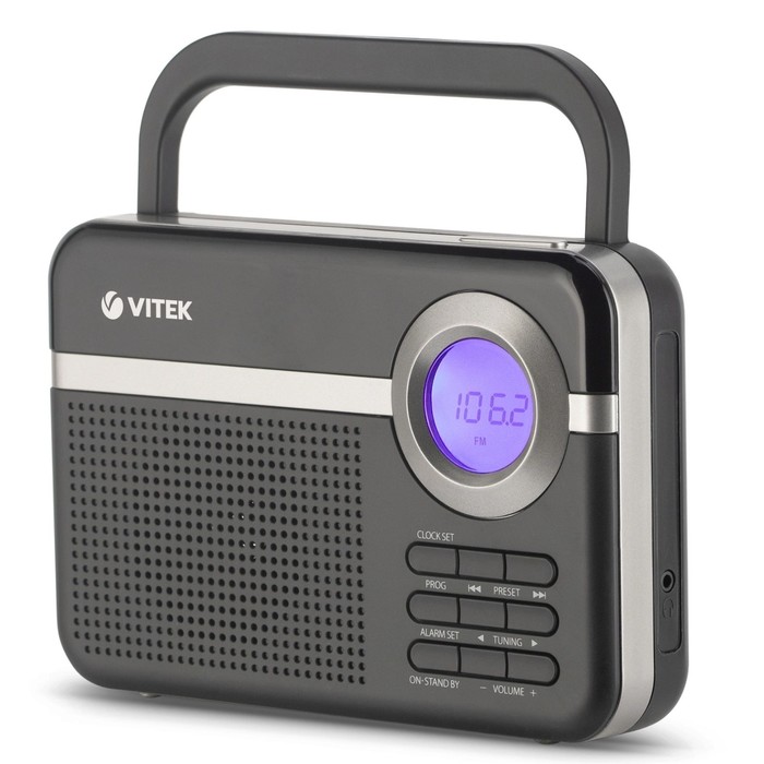Радиоприемник настольный Vitek VT-3592 черный - Фото 1