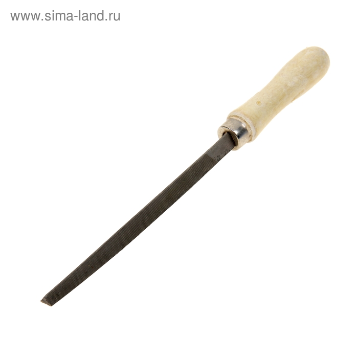Напильник "СИБРТЕХ", 150 мм, трехгранный, деревянная ручка - Фото 1