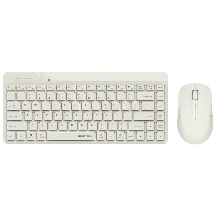Клавиатура + мышь A4Tech Fstyler FG2200 Air2 клав:бежевый мышь:бежевый USB беспроводная sli   107990 - Фото 1