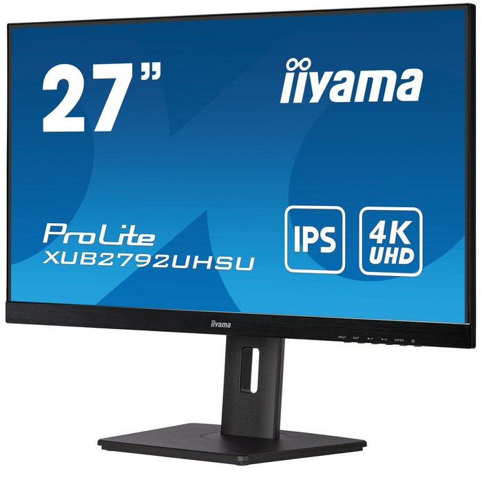 Монитор Iiyama 27" XUB2792UHSU-B5 черный IPS LED 16:9 DVI HDMI M/M матовая HAS Piv 350cd 17   107990 - фото 51669656