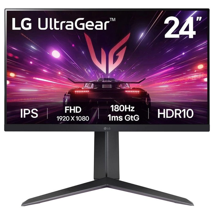 Монитор LG 23.8" UltraWide 24GS65F-B черный IPS LED 16:9 HDMI матовая HAS 300cd 178гр/178гр   107990 - Фото 1