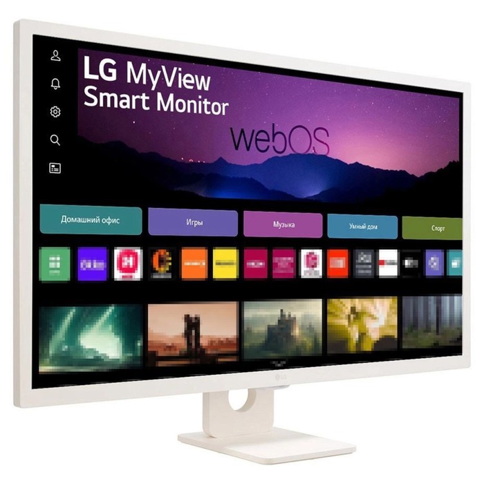 Монитор LG 31.5" MyView 32SR50F-W белый IPS LED 16:9 HDMI M/M матовая 250cd 178гр/178гр 192   107990 - фото 51669737