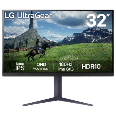 Монитор LG 31.5" UltraGear 32GS85Q-B черный IPS LED 16:9 HDMI матовая HAS 350cd 178гр/178гр   107990