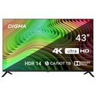 Телевизор LED Digma 43" DM-LED43UBB40 Салют ТВ Frameless Metal черный 4K Ultra HD 60Hz DVB-   107991 - фото 51670041