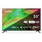 Телевизор LED Digma 55" DM-LED55UBB40 Салют ТВ Frameless Metal черный 4K Ultra HD 60Hz DVB-   107991 - фото 51670057