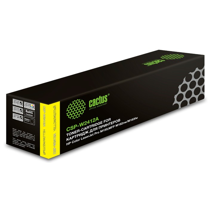 Картридж лазерный Cactus CSP-W2412A 216A, жёлтый, 850 стр, для HP Color LaserJet Pro M155; MF