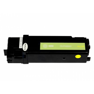 Картридж лазерный Cactus CS-PH6500Y 106R01603, жёлтый, 2500 стр, для Xerox Phaser 6500/WorkC