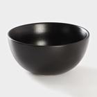 УЦЕНКА Миска фарфоровая на подставке из бамбука Magistro «Галактика», 1.2 л, 18×18×8.5 см, цвет чёрный - Фото 3