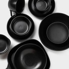 УЦЕНКА Блюдо керамическое для подачи Magistro Carbon, 28×19×4 см, цвет чёрный - Фото 11