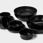 УЦЕНКА Блюдо керамическое для подачи Magistro Carbon, 28×19×4 см, цвет чёрный - Фото 13