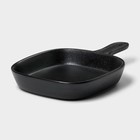 УЦЕНКА Блюдо керамическое для подачи Magistro Carbon, 28×19×4 см, цвет чёрный - Фото 4