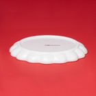 УЦЕНКА Блюдо новогоднее Доляна «Сани Деда Мороза», d=20 см, керамика, белая - Фото 3