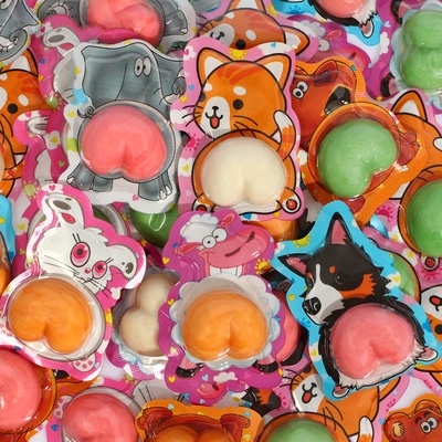 УЦЕНКА Жевательный мармелад с начинкой "Веселые зверята", 10 г (набор 30 шт), (до 01.05.2025)