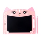 Планшет для рисования и заметок Luazon "кот", 8.5", цветной дисплей, розовый - Фото 3