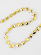 Бусы на нитях «Звёзды», 10 мм, 2 м, цвет золотой - Фото 2