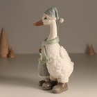 Фигурка полистоун «Гусь в длинном колпаке и шарфе, с гусёнком», 14.5×13.5×27.5 см - Фото 4