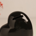 Копилка для денег «Сердце. Ты моё золотце!», керамика, чёрная с золотом, 10.5×5×9.5 см - Фото 7