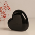 Копилка для денег «Сердце. Слушай своё сердце. Купи», чёрное с серебром, 10.5×5×9.5 см - Фото 5