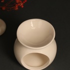 Аромалампа для эфирных масел «Антистресс», керамика, белая, 7.2×7.2×7.8 см - Фото 7