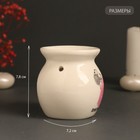 Аромалампа для эфирных масел «Почувствуй энергию», керамика, белая, 7.2×7.2×7.8 см - Фото 2