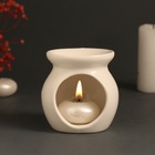 Аромалампа для эфирных масел «Спокойствие. Горы», керамика, белая, 7.2×7.2×7.8 см - Фото 6