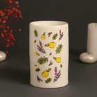 Аромалампа для эфирных масел «Формула спокойствия», керамика, белая, 7.2×7.2×11.6 см - Фото 3