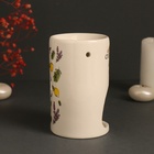 Аромалампа для эфирных масел «Формула спокойствия», керамика, белая, 7.2×7.2×11.6 см - Фото 5