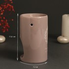 Аромалампа для эфирных масел «Расслабься и отдохни», керамика, 7.2×7.2×11.6 см - Фото 2