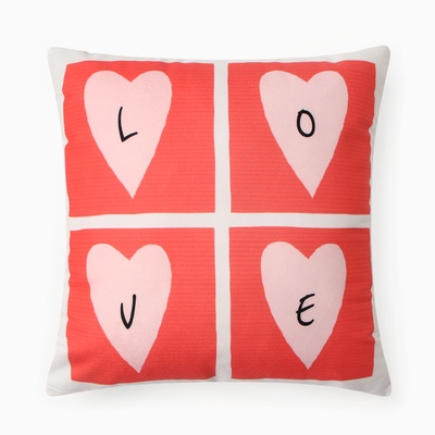 Подушка декоративная «Этель» Love, 40×40 см, велюр