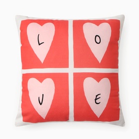 Подушка декоративная «Этель» Love, 40×40 см, велюр