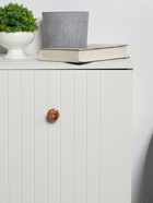 Ручка-кнопка CAPPIO PK106, d=32 мм, пластик, цвет хром/дерево, 8 шт. - фото 809569892