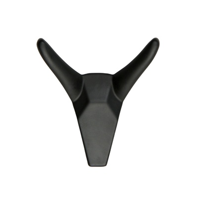 Крючок мебельный CAPPIO HORN, двухрожковый, цвет черный, 3 шт.
