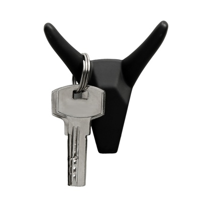 Крючок мебельный CAPPIO HORN, двухрожковый, цвет черный, 3 шт.
