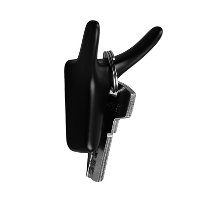 Крючок мебельный CAPPIO OX, двухрожковый, цвет черный, 3 шт.