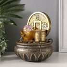 Фонтан настольный с подсветкой «Монета. Богатство», 16×16×20 см - Фото 4