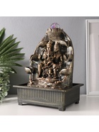 Фонтан настольный с подсветкой «Парвати, Шива, Ганеша у водопада», от сети, 21×28×40 см - Фото 7