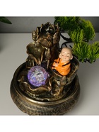 Фонтан настольный с подсветкой «Маленький Хотей у дерева», от сети, 16×18×24 см, МИКС 10662376