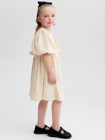 Платье нарядное для девочки MINAKU: Party Dress, цвет молочный, рост 104-110 см