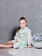 Сарафан для девочки, MINAKU :Party Dress, цвет зеленый, рост 104 см - фото 27321981