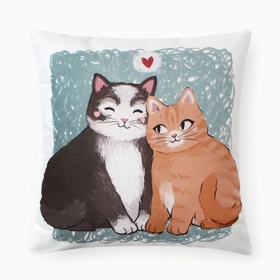 Подушка декоративная «Этель. Ля-Мур», 40×40 см, велюр