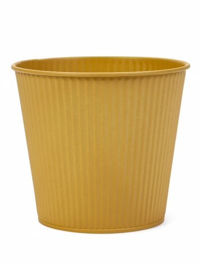 Декоративное кашпо «Ведёрко Килли», 14×14×13 см, металлическое, жёлтое