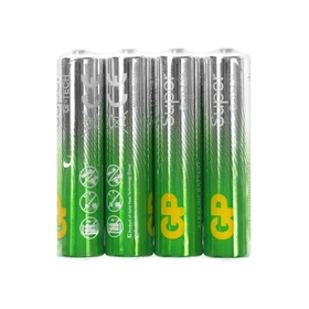 Батарейка алкалиновая GP Super, AAA, LR03-4S, 1.5 В, спайка, 4 шт. 10797843